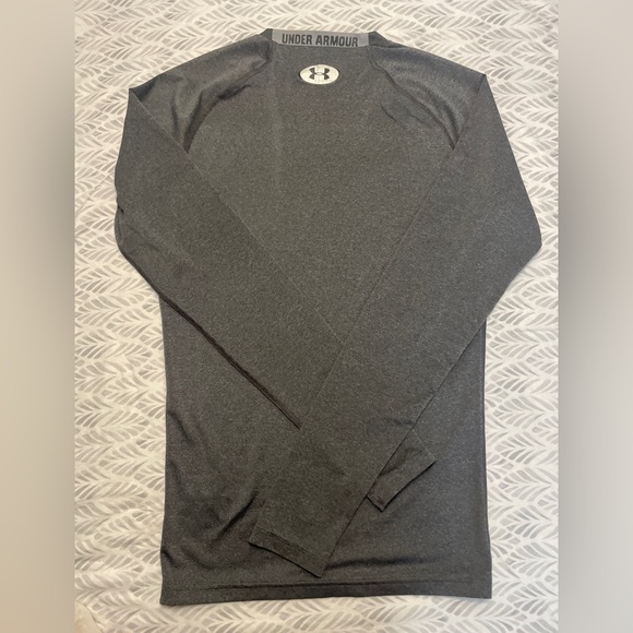 Grey Under Armour Compression Longsleeve (Medium) - Picture 2 of 2